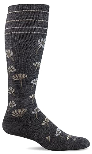 Sockwell Damen Field Flower Moderate Graduated Compression Socke, Dunkelgrau, Medium-Large Sockwell Damen Field Flower Moderate Graduated Compression Socke, Dunkelgrau, Medium-Large von Sockwell