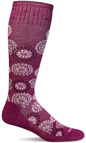 Sockwell Damen-Kompressionssocken, Blockdruck, moderat, abgestuft, Himbeere, Small-Medium Sockwell Damen-Kompressionssocken, Blockdruck, moderat, abgestuft, Himbeere, Small-Medium von Sockwell