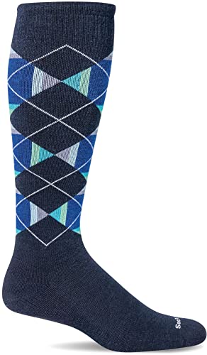 Sockwell Herren Prism Argyle Moderate Graduated Compression Socke, Marineblau, Large-X-Large von Sockwell