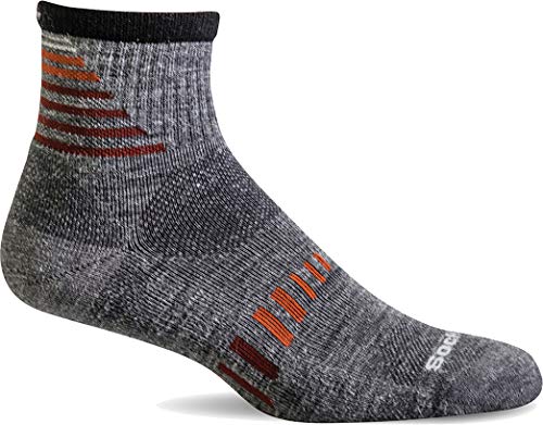 Sockwell Men's Ascend II Quarter Moderate Compression Construction Socks von Sockwell