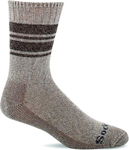 Sockwell Men's At Ease Relaxed Fit Sock, Khaki - L/XL von Sockwell