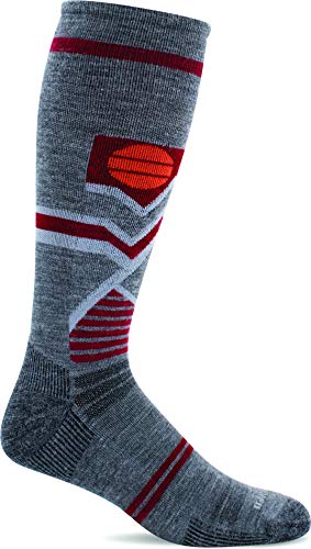 Sockwell Men's Snow Peak Moderate Graduated Compression Sock, Grey - M/L Sockwell Men's Snow Peak Moderate Graduated Compression Sock, Grey - M/L von Sockwell