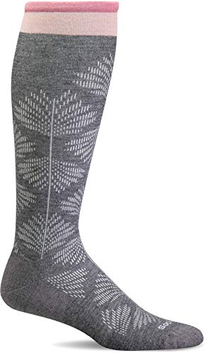 Sockwell Women's Full Floral Moderate Compression Socks (Charcoal, Small/Medium) von Sockwell