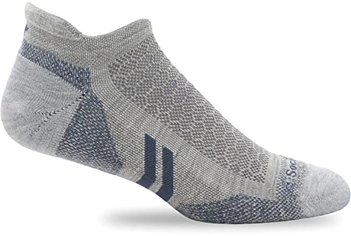 Sockwell Women's Incline II Micro Moderate Compression Sock, Ash - M/L von Sockwell