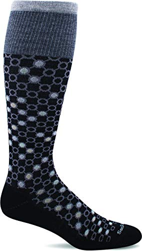 Sockwell Women's Kinetic Moderate Graduated Compression Sock, Black Multi - S/M von Sockwell