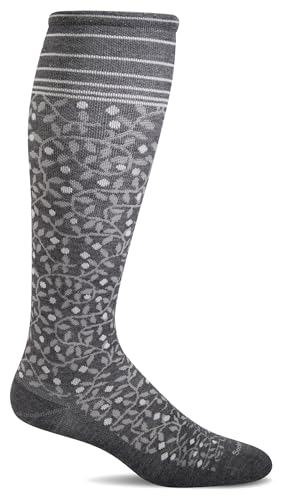 Sockwell Women's New Leaf 20-30mmHg Graduated Compression Socks (Charcoal, M/L) von Sockwell