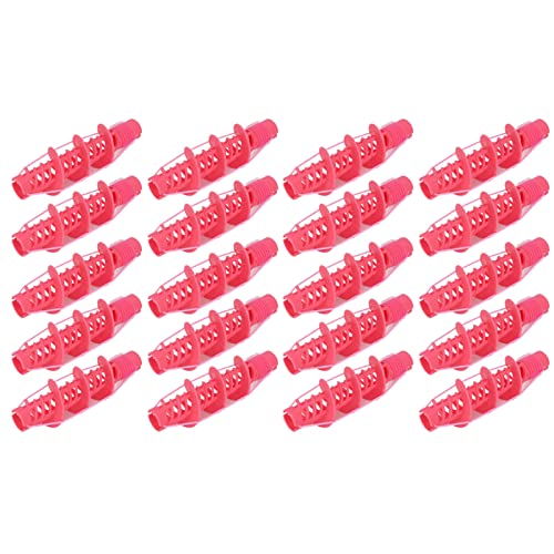 20 STÜCKE Pink Magic Lockenwickler, Lockenwickler Wiederverwendbare Spiralwickler Friseur-Curling-Styling-Werkzeug für Mädchen Frisieren und Rasieren von Socobeta