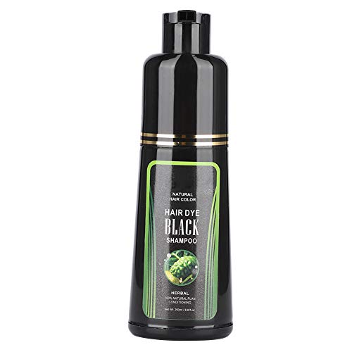 250ml Natural Black Hair Shampoo, White Hair Removal Dye Hair Coloring Shampoo für Männer und Frauen Stellen Sie Glänzendes und Glänzendes Haar Wieder Her(250ml) von Socobeta