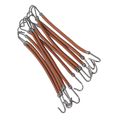 Pferdeschwanz-Halter-Haken, 10 Stück, Pferdeschwanz-Halter-Haken, Damen und Mädchen, Flexibles Elastisches Haarband, Haken-Styling-Werkzeug für Büro, Dating, Pferdeschwanz-Haken, (Braun) von Socobeta