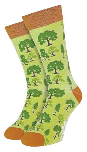 Soctopus Damen Garten Socken Lustig Baumwolle Socken | Neuheit Witzig Design Geschenk Socken (37-42, Du Holz liebst diese (Beige)) von Soctopus
