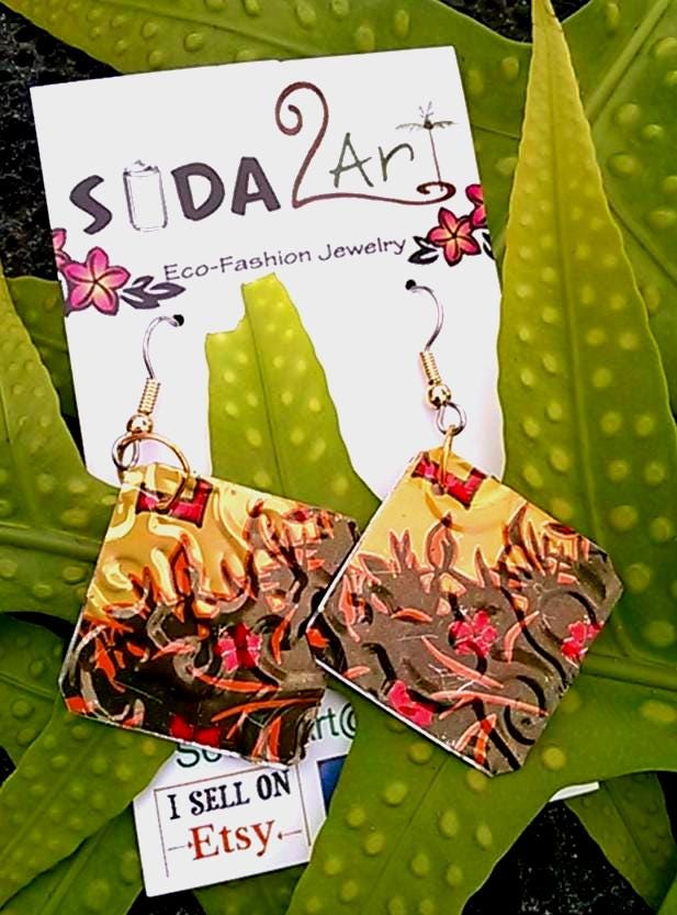 Ohrringe Aus Recycelten Getränkedosen von Soda2Art