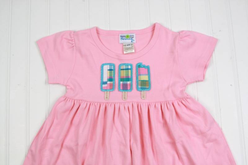 Kleine Mädchen Kleider - Baby Kleidung Sommer Ice Pop Rosa Kleinkind Kleid Outfit Strickkleid von SodaCitySewing