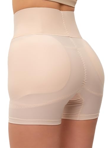 Sodacoda Damen Po und Hüft Push-Up Bauch-Weg Mieder Hose - Dicke Warme Polster, Starke Formung (Beige XXL) von Sodacoda