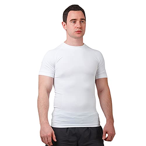 Sodacoda Herren Performance Funktions-Shirt - Leichtes Kurzarm T-Shirt (Weiß M) von Sodacoda