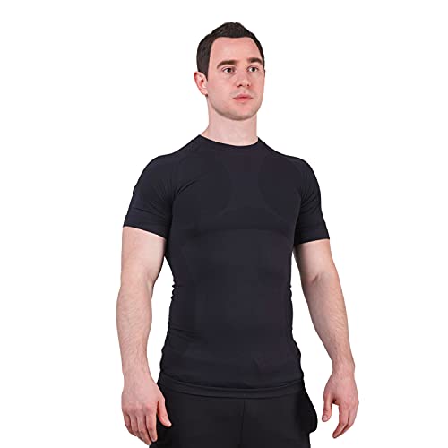 Sodacoda Herren Performance Funktions-Shirt - Leichtes Kurzarm T-Shirt (Schwarz M) von Sodacoda