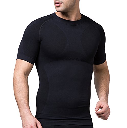 Sodacoda Herren Performance Funktions-Shirt - Leichtes Kurzarm T-Shirt (Schwarz M) von Sodacoda