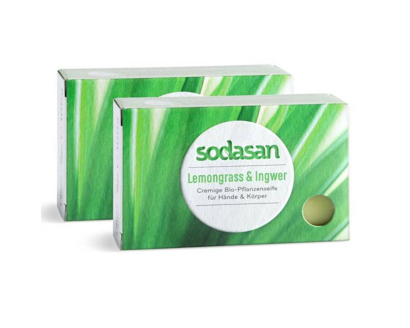 Sodasan Handseife Sodasan Feste Seife Lemongrass & Ingwer 0,1kg (2er Pack) von Sodasan