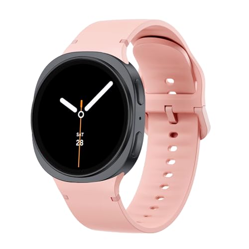 Sodhad Sportarmband, kompatibel mit Samsung Galaxy Watch 8, 44 mm, 40 mm, für Damen und Herren, weiches Silikon, Sportarmbänder für Galaxy Watch 8 Classic, 46 mm von Sodhad