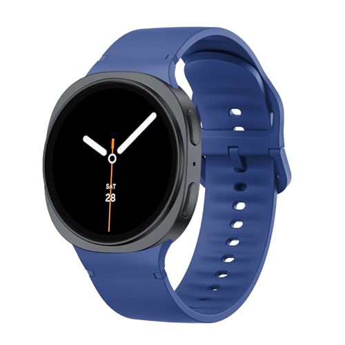 Sodhad Sportarmband, kompatibel mit Samsung Galaxy Watch 8, 44 mm, 40 mm, für Damen und Herren, weiches Silikon, Sportarmbänder für Galaxy Watch 8 Classic, 46 mm von Sodhad