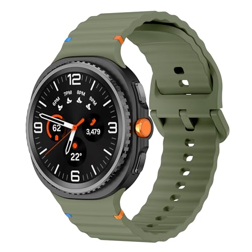 Sodhad Sportarmband, kompatibel mit Samsung Galaxy Watch 8, 44 mm, 40 mm, für Damen und Herren, weiches Silikon, Sportarmbänder für Galaxy Watch 8 Classic, 46 mm von Sodhad