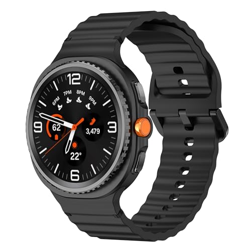 Sodhad Sportarmband, kompatibel mit Samsung Galaxy Watch 8, 44 mm, 40 mm, für Damen und Herren, weiches Silikon, Sportarmbänder für Galaxy Watch 8 Classic, 46 mm von Sodhad