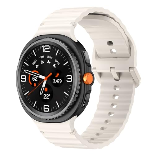 Sodhad Sportarmband, kompatibel mit Samsung Galaxy Watch 8, 44 mm, 40 mm, für Damen und Herren, weiches Silikon, Sportarmbänder für Galaxy Watch 8 Classic, 46 mm von Sodhad