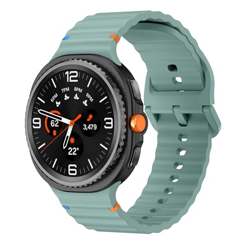 Sodhad Sportarmband, kompatibel mit Samsung Galaxy Watch 8, 44 mm, 40 mm, für Damen und Herren, weiches Silikon, Sportarmbänder für Galaxy Watch 8 Classic, 46 mm von Sodhad