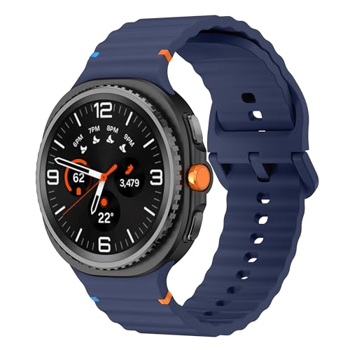 Sodhad Sportarmband, kompatibel mit Samsung Galaxy Watch 8, 44 mm, 40 mm, für Damen und Herren, weiches Silikon, Sportarmbänder für Galaxy Watch 8 Classic, 46 mm von Sodhad