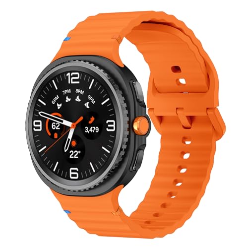 Sodhad Sportarmband, kompatibel mit Samsung Galaxy Watch 8, 44 mm, 40 mm, für Damen und Herren, weiches Silikon, Sportarmbänder für Galaxy Watch 8 Classic, 46 mm von Sodhad