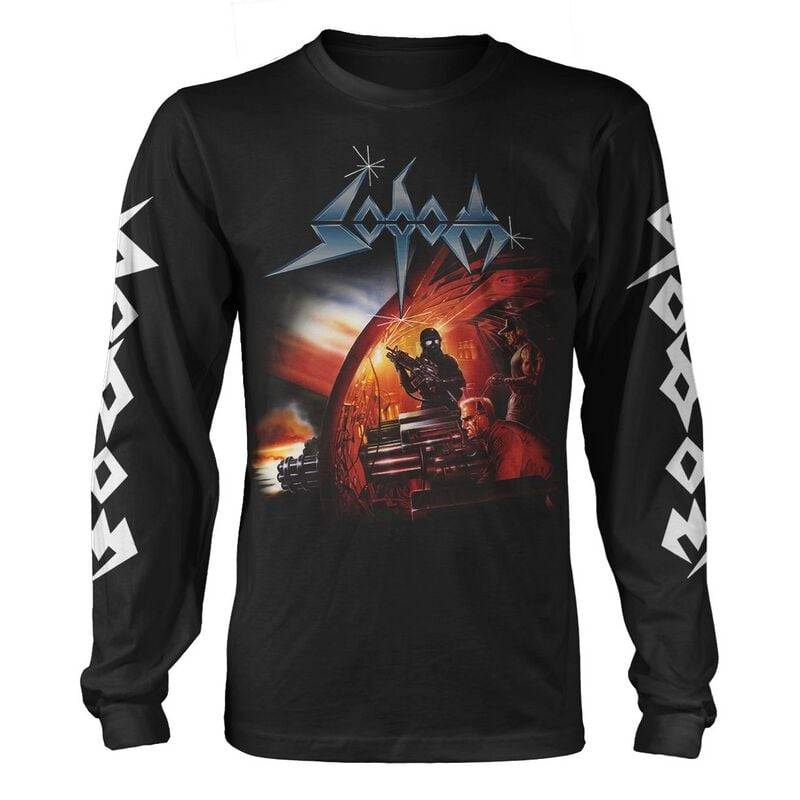Sodom Agent orange Langarmshirt schwarz in M von Sodom