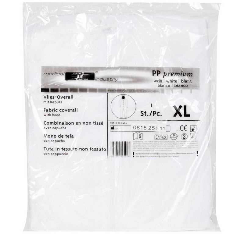 Söhngen Einweghandschuhe Söhngen 1005076 Einmal-Schutzoverall XL Kleider-Größe: XL Weiß von Söhngen