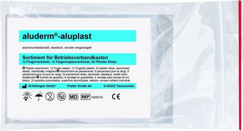 Söhngen Erste-Hilfe-Set Fingerverand- Sortiment aluderm-aluplast groß VE=50 Stück von Söhngen