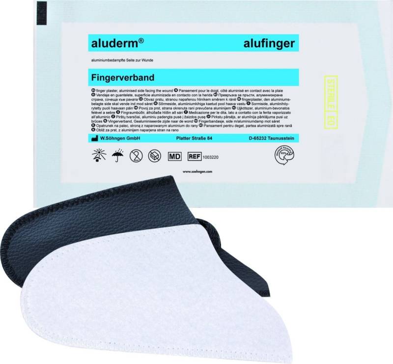Söhngen Erste-Hilfe-Set Spezialverband Fingerling aluderm 3 alufinger + 1 Kunstleder-Fingerlin von Söhngen