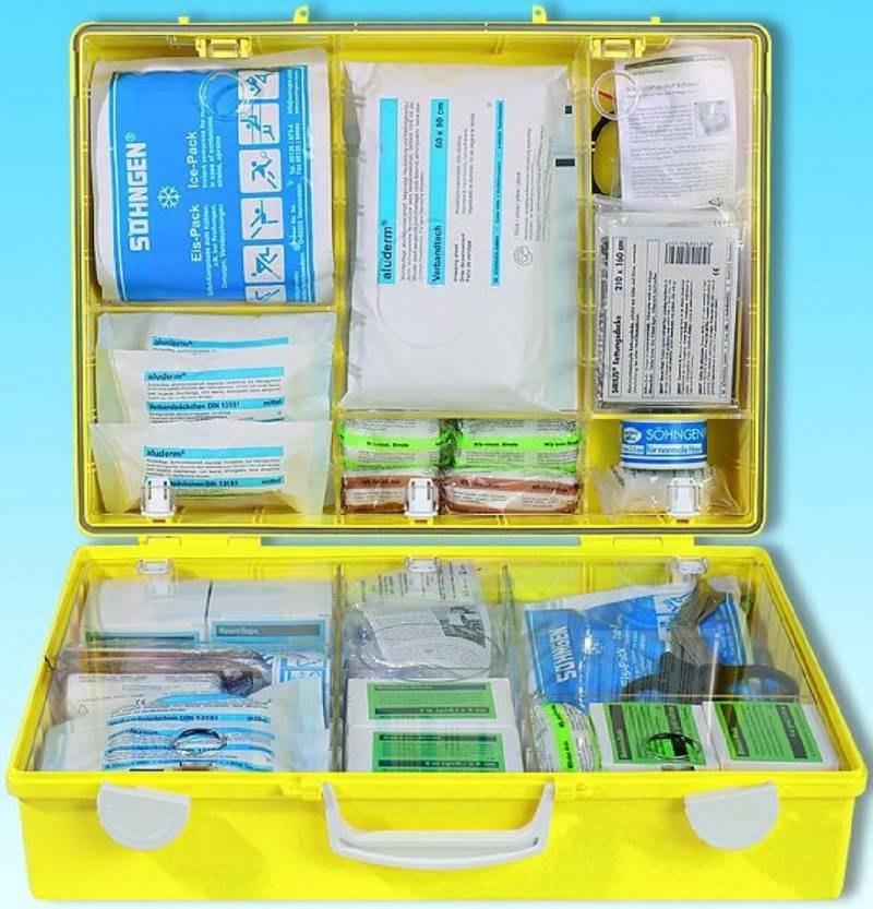 Söhngen Erste-Hilfe-Set Sportkoffer MultiSPORT MT-CD gelb von Söhngen