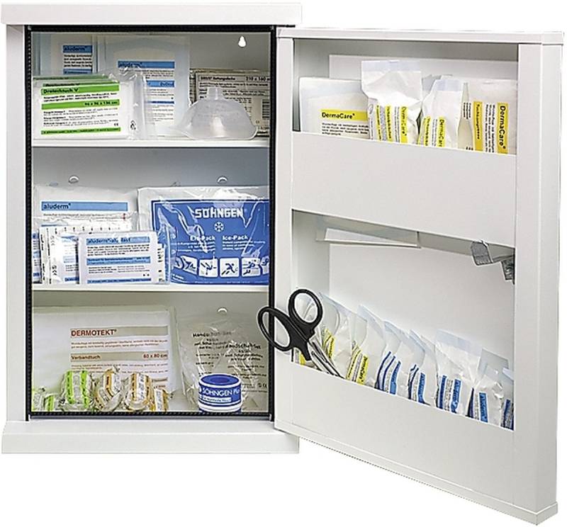 Söhngen Erste-Hilfe-Set Verbandschrank Novoline 2 Industrie Norm weiß von Söhngen