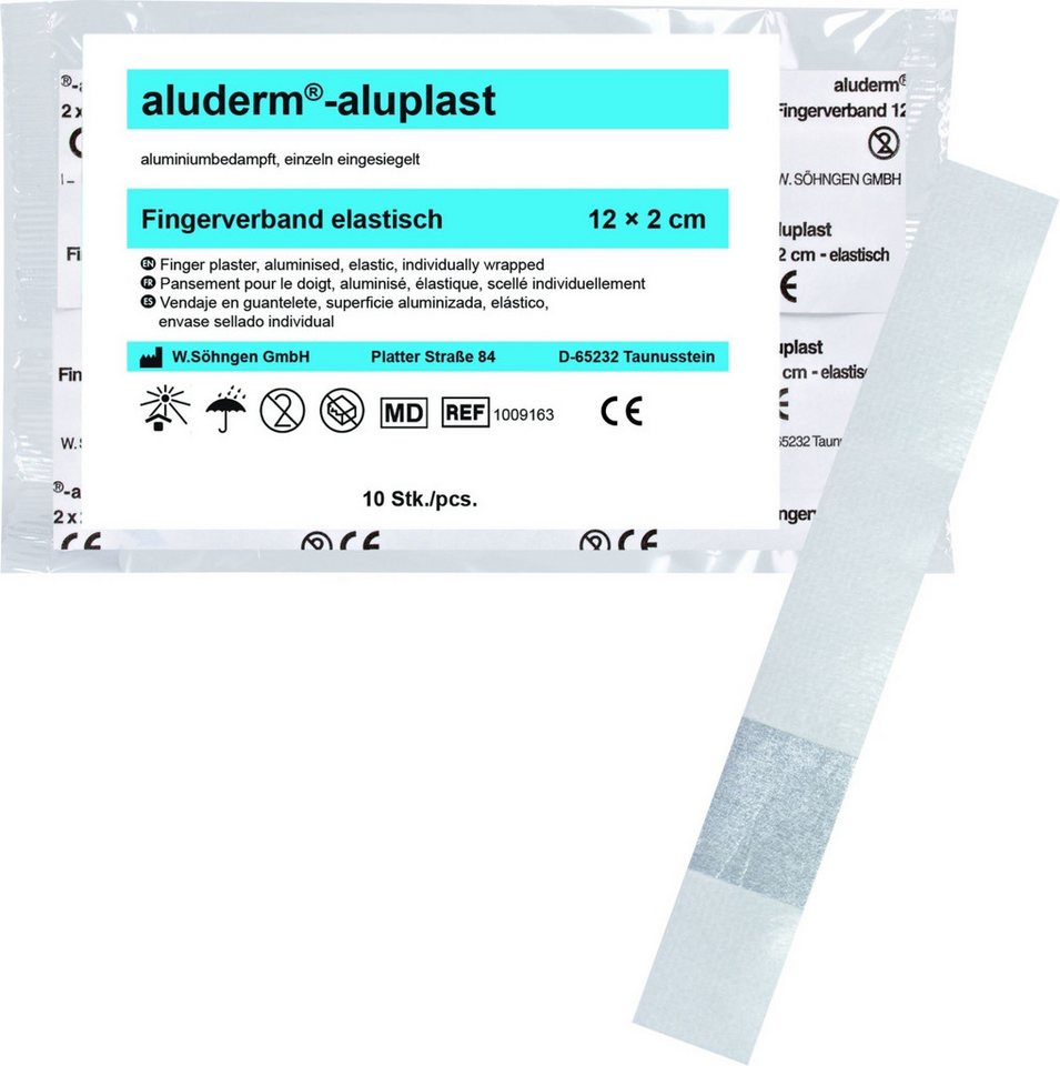 Söhngen Erste-Hilfe-Set Wundpflaster Fingerverband aluderm-aluplast elastisch 12x2cm VE=10 Stü Söhngen Erste-Hilfe-Set Wundpflaster Fingerverband aluderm-aluplast elastisch 12x2cm VE=10 Stü von Söhngen