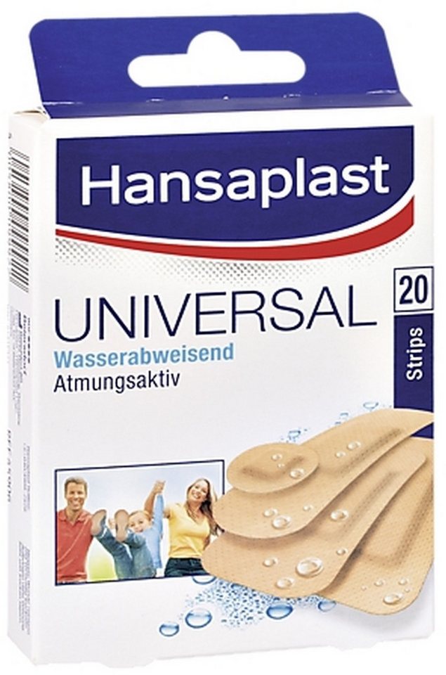 Söhngen Erste-Hilfe-Set Wundpflaster Hansaplast Universal Strips 20 Stück 4 Größen von Söhngen