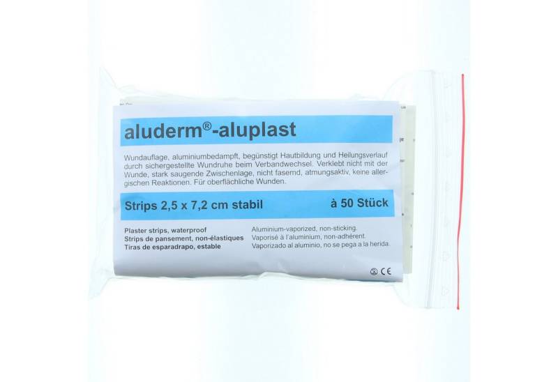 Söhngen Erste-Hilfe-Set Wundpflaster aluderm-aluplast stabil Strips 2,5x7,2cm VE=50 Stück von Söhngen