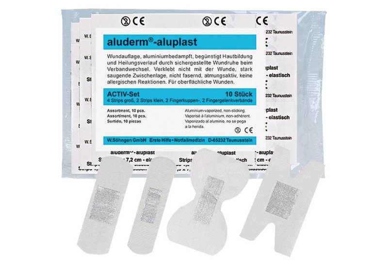 Söhngen Erste-Hilfe-Set aluderm Wundpflaster Activ-Set aluplast 1009410 Set 10 Stück von Söhngen