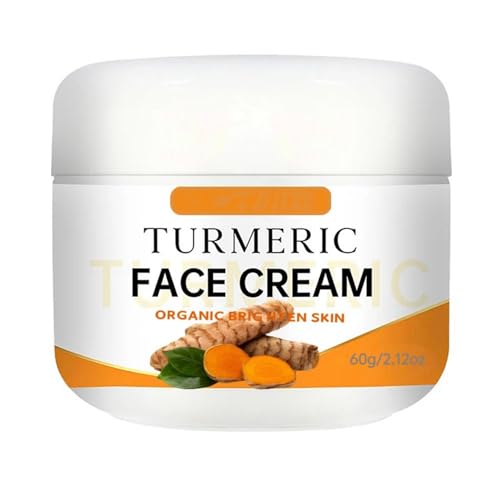 Kurkuma-Gesichtscreme, Anti-Aging-Feuchtigkeitscreme für Frauen & Männer, straffende Creme zur Reduzierung von Falten, feinen Linien, gleichmäßiger Hautton, Hydratisierung und Straffung der Poren Kurkuma-Gesichtscreme, Anti-Aging-Feuchtigkeitscreme für Frauen & Männer, straffende Creme zur Reduzierung von Falten, feinen Linien, gleichmäßiger Hautton, Hydratisierung und Straffung der Poren von Soelegant