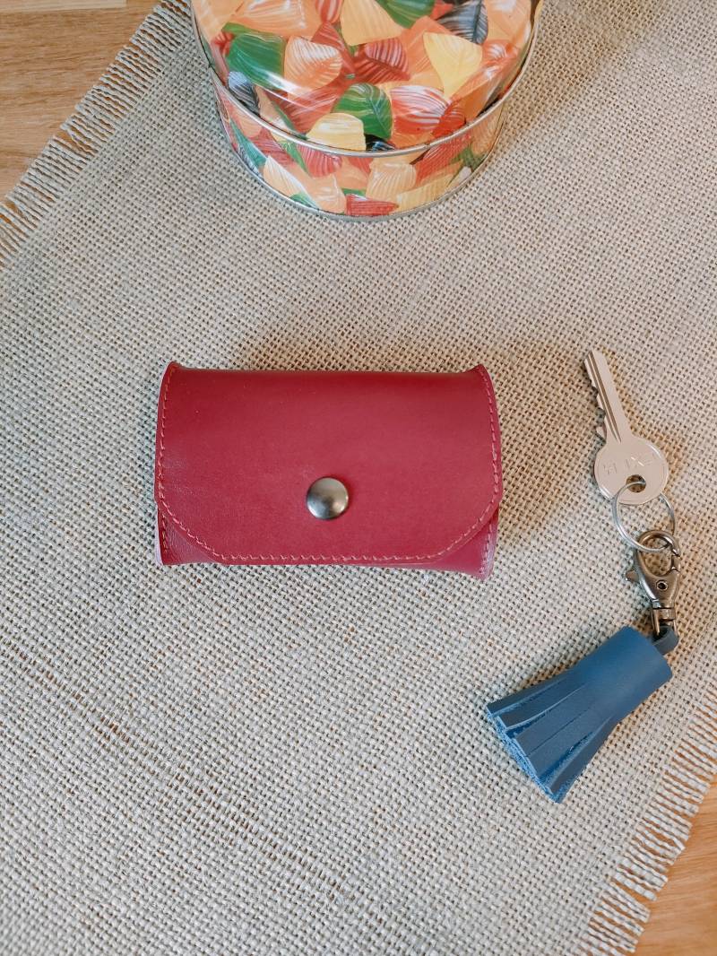 Fuchsia Ledergeldbörse von SoelleMaroquinerie