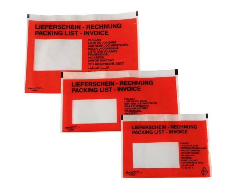 Soennecken Dokumententasche Dokumententasche Lieferschein Rechnung C6 mF sk rt 250 St./Pack. von Soennecken