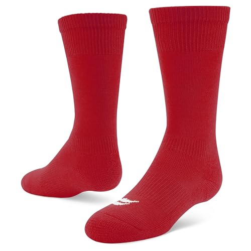 Sof Sole Herren RBI Baseball Over-The-Wade Team Athletic Performance Socken Jugendliche (2 Paar), 38-42, Baseballsocken, Rot/Ausflug, einfarbig (Getaway Solids), Medium (2er Pack) von Sof Sole