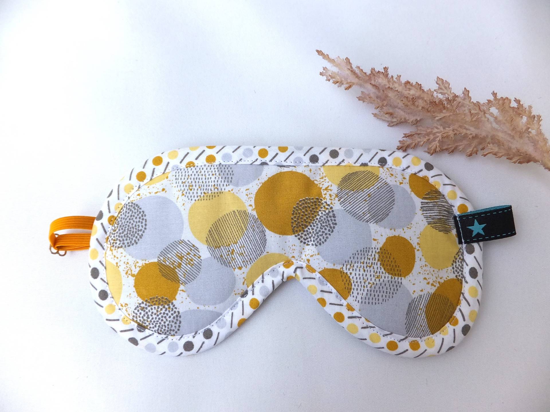 Schlafmaske Verstellbar, Schlaf Brille Handgemacht Für Teenager Und Große, Gesichtsmaske Punkte, Reine Baumwolle Schlafmaske Verstellbar, Schlaf Brille Handgemacht Für Teenager Und Große, Gesichtsmaske Punkte, Reine Baumwolle von Sofeinsein