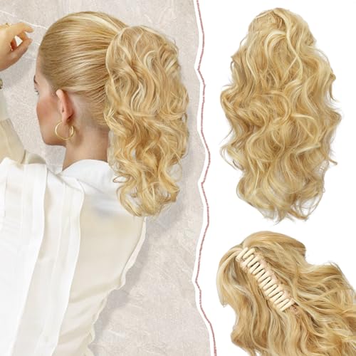 Sofeiyan Klauen Clip in Pferdeschwanz Verlängerung, 33cm Lange Lockige Pferdeschwanz Haarverlängerungen Natürliche Synthetische Haare Ponytail Extension Clip in Haarteil für Frauen Hellbraun Gemischt Sofeiyan Klauen Clip in Pferdeschwanz Verlängerung, 33cm Lange Lockige Pferdeschwanz Haarverlängerungen Natürliche Synthetische Haare Ponytail Extension Clip in Haarteil für Frauen Hellbraun Gemischt von Sofeiyan