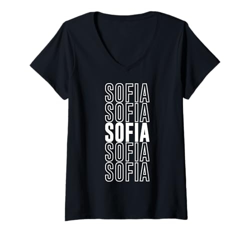 Damen Sofía T-Shirt mit V-Ausschnitt Damen Sofía T-Shirt mit V-Ausschnitt von Sofia Apparel