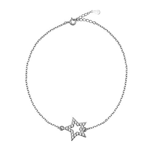 Sofia Milani - Damen Armband 925 Silber - mit Zirkonia Steinen - Stern Anhänger - 30004 von Sofia Milani