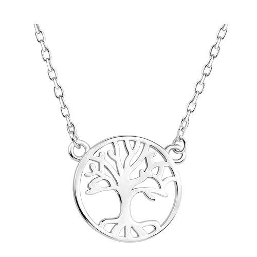 Sofia Milani - Damen Halskette 925 Silber - Baum Kreis Anhänger - N0704 von Sofia Milani