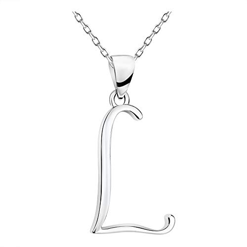 Sofia Milani - Damen Halskette 925 Silber - L Buchstaben Anhänger - 50348 von Sofia Milani