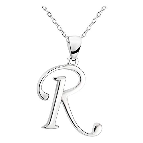 Sofia Milani - Damen Halskette 925 Silber - R Buchstaben Anhänger - 50350 von Sofia Milani